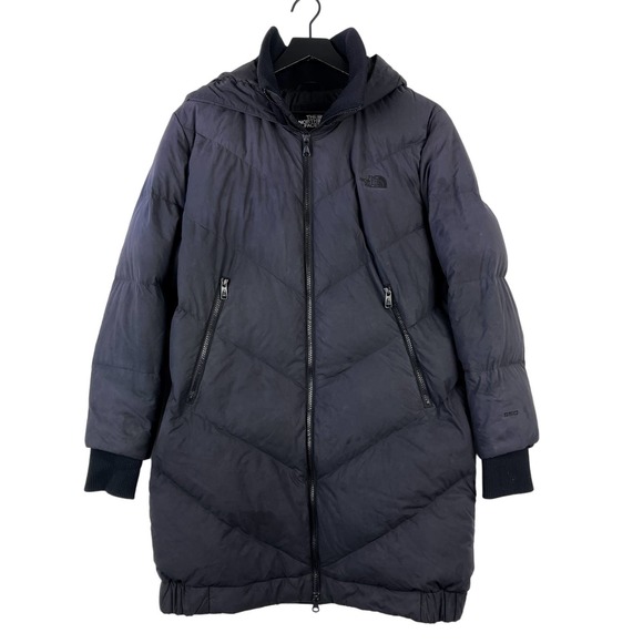 The North Face Womens (M) 550 Down Puffer Parka Jacket Black - Picture 1 of 14